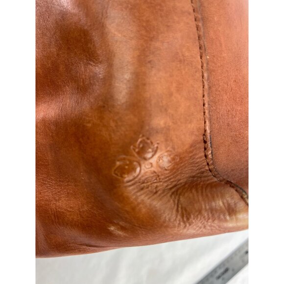 Patricia Nash Feather Leaves Mariola Tote Brown Leather - Picture 3 of 9